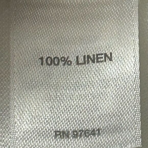 J. Jill Love Linen Tunic Blouse Women's Medium White Pintuck Plaid Button Front - Picture 15 of 15